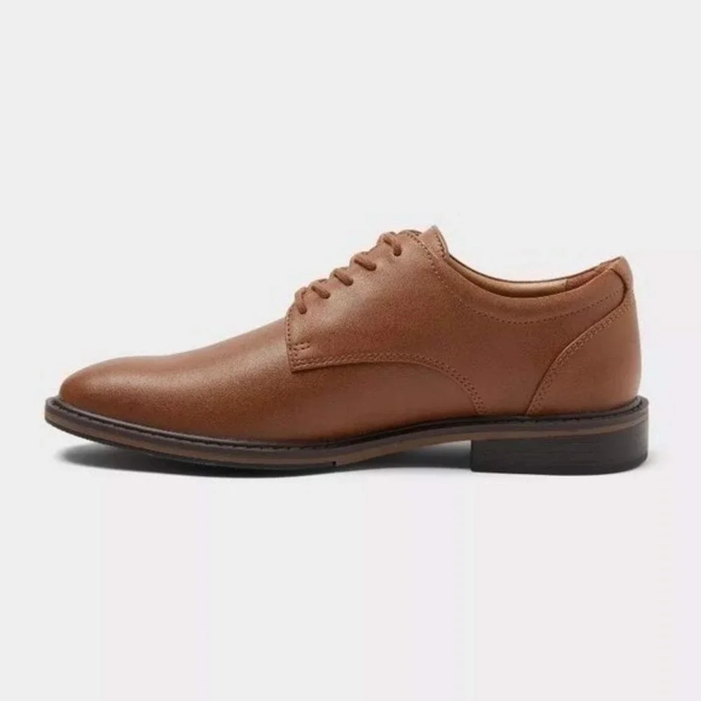 Men's Leo Dress Shoes by Goodfellow & Co Brown Size 12W New With Tags